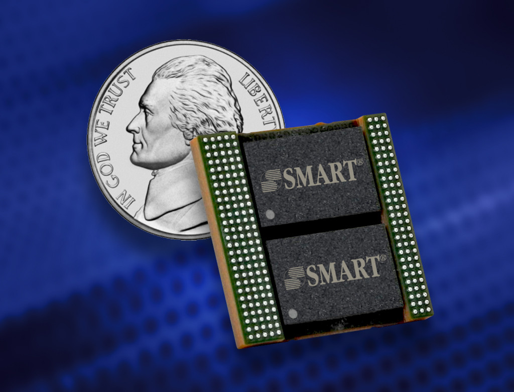 Afbeelding 2. Een voorbeeld van een DDR4 MIP (Module-in-a-Package) van SMART ModularTechnologies.